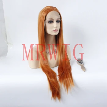 MRWIG Mid Part Orange Red Color Heat Resistant Synthetic Lace Front Wigs Glueless Medium Bronw lace
MRWIG Mid Part Orange Red Color Heat Resistant Synthetic Lace Front Wigs Glueless Medium Bronw lace