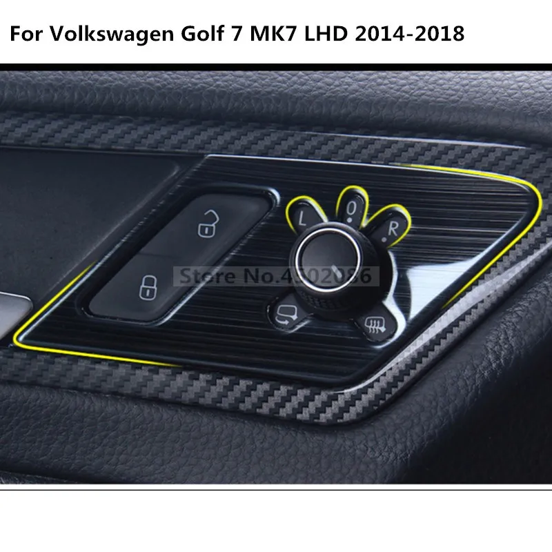 For Volkswagen Golf 7 MK7 LHD 2014-2018 Interior Door Rearview mirror adjustmen Control Handle cover sticker trim Car-Styling
For Volkswagen Golf 7 MK7 LHD 2014-2018 Interior Door Rearview mirror adjustmen Control Handle cover sticker trim Car-Styling