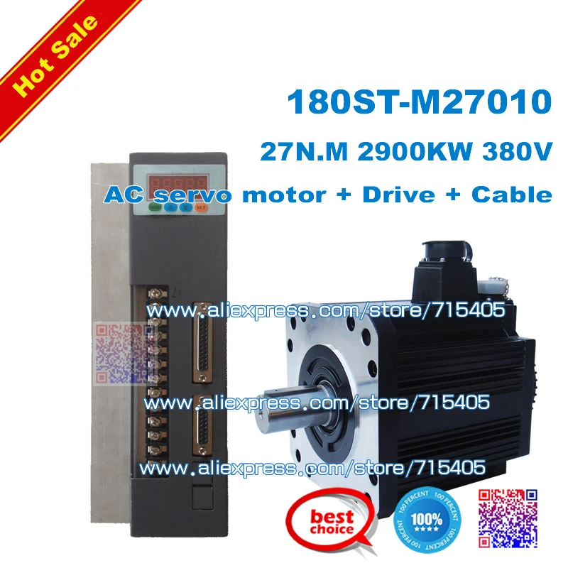 High-power servo motor kits 180ST M27010 2.9KW servo motor 27N.M 380V 2900W servo motor
High-power servo motor kits 180ST M27010 2.9KW servo motor 27N.M 380V 2900W servo motor
