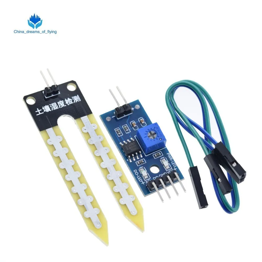 

Smart Electronics Soil Moisture Hygrometer Detection Humidity Sensor Module For arduino Development Board DIY Robot Smart Car