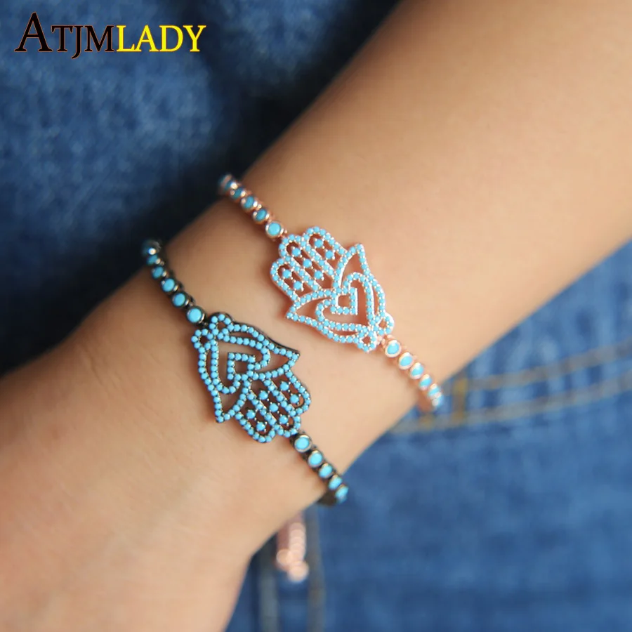 2018 Limited new arrive luxury pave blue turquoises fatimas hamsa hand tennis chain fashion delicate turkish jewelry bracelet
2018 Limited new arrive luxury pave blue turquoises fatimas hamsa hand tennis chain fashion delicate turkish jewelry bracelet
