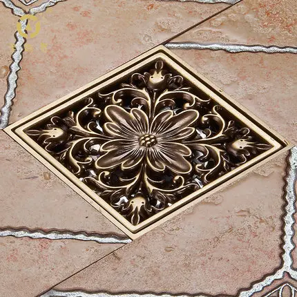 The whole copper shower is engraved with the ancient European insects deodorized floor drain
The whole copper shower is engraved with the ancient European insects deodorized floor drain