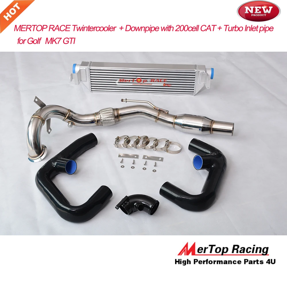 MERTOP Race intercooler kits+ Downpipe with 200cell catalyze+Turbo inlet pipe for Golf MK7 2013+
MERTOP Race intercooler kits+ Downpipe with 200cell catalyze+Turbo inlet pipe for Golf MK7 2013+