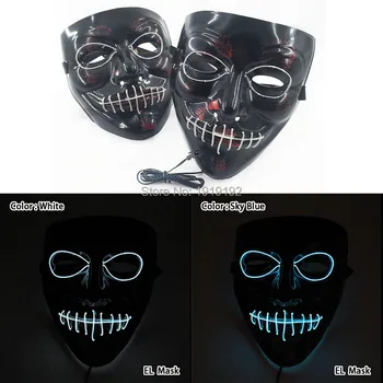 Bloody Scared EL Mask Easter Wacky Ghost Mask Burning Man Halloween Holiday DIY Decoration Ballroom Club Glow Party Supplies
Bloody Scared EL Mask Easter Wacky Ghost Mask Burning Man Halloween Holiday DIY Decoration Ballroom Club Glow Party Supplies