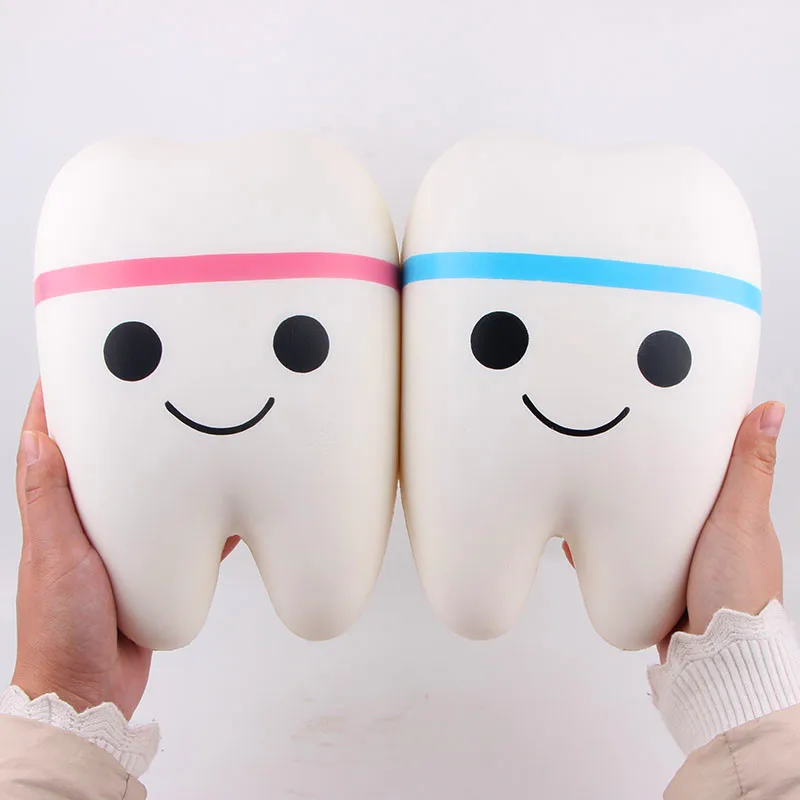 25*18CM Super Big Anti-Stress Squishy Teeth toy Practical Jokes squish Slow Toy Rising Squeeze squishi toys for Children kids
25*18CM Super Big Anti-Stress Squishy Teeth toy Practical Jokes squish Slow Toy Rising Squeeze squishi toys for Children kids