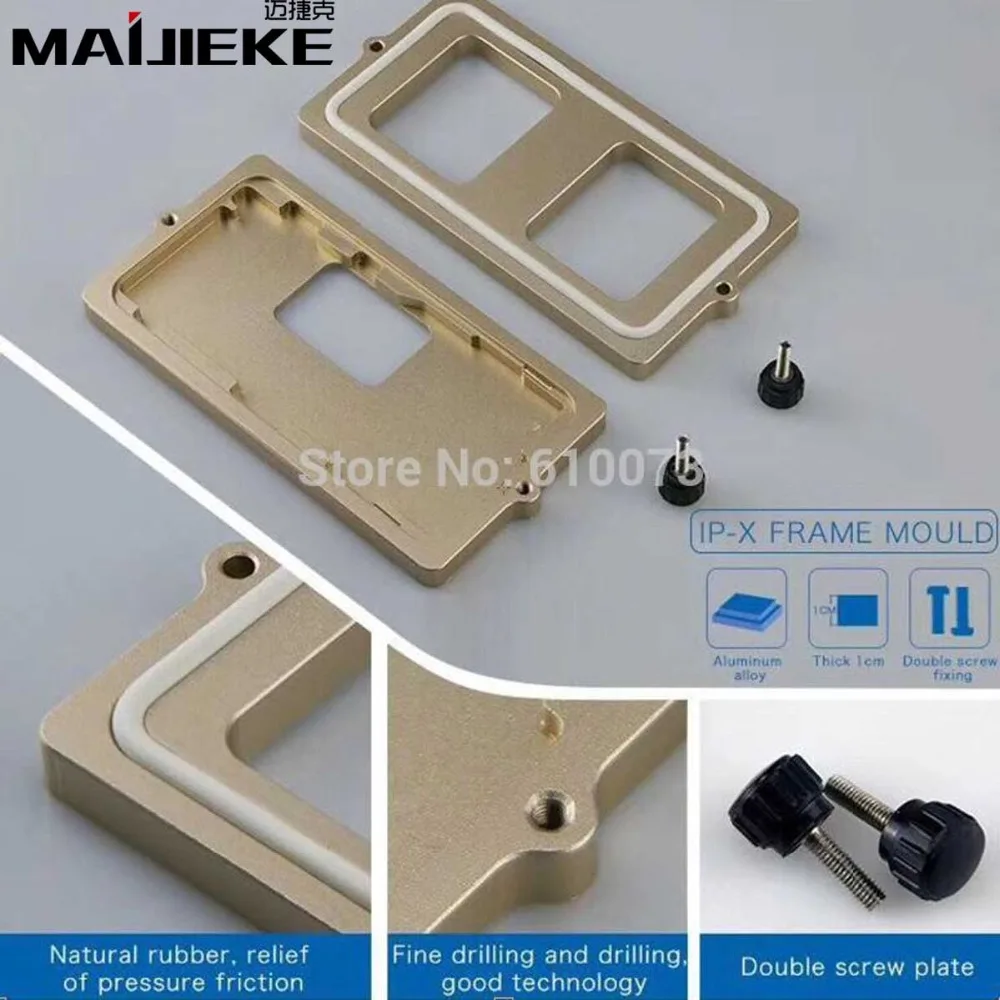MAIJIEKE Top Quality Frame mould for iphone XS Max glass frame cold glue holding mold for iPhone X XS Screen frame Dedicated
MAIJIEKE Top Quality Frame mould for iphone XS Max glass frame cold glue holding mold for iPhone X XS Screen frame Dedicated
