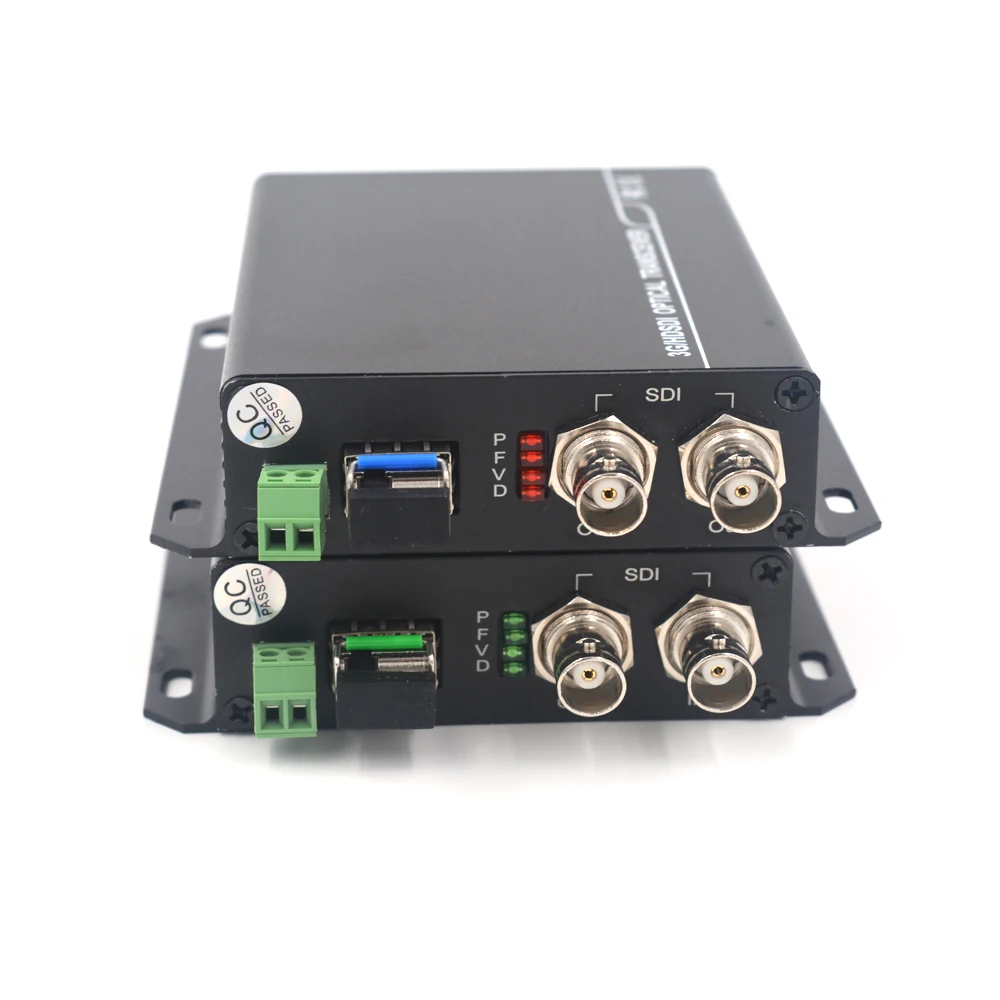 

3G HD SDI Video/Audio/RS485 Data over Fiber optic Media Converters Transmitter Receiver single fiber 10Km SFP LC HD video