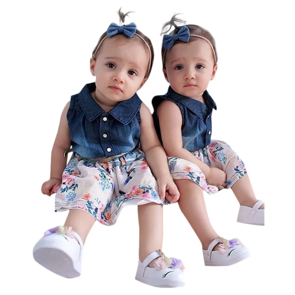 Baby Girls Clothes Cotton Casual Summer Dress Denim Sleeveless Patchwork Floral Dress Tutu Party Princess Pageant Girl Sundress
Baby Girls Clothes Cotton Casual Summer Dress Denim Sleeveless Patchwork Floral Dress Tutu Party Princess Pageant Girl Sundress