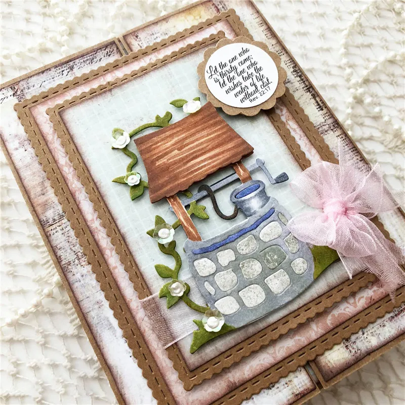GJCrafts Wishing Well Dies Metal Cutting Dies New 2019 for Card Making Scrapbooking Album Paper Embossing Stencil Craft Dies
GJCrafts Wishing Well Dies Metal Cutting Dies New 2019 for Card Making Scrapbooking Album Paper Embossing Stencil Craft Dies