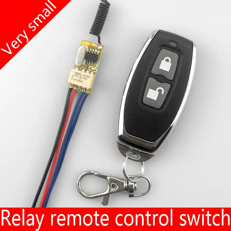 3.7v-12V Miniature wireless remote control switch Relays Power line on off conversion Ultra small control module Button toggle
3.7v-12V Miniature wireless remote control switch Relays Power line on off conversion Ultra small control module Button toggle
