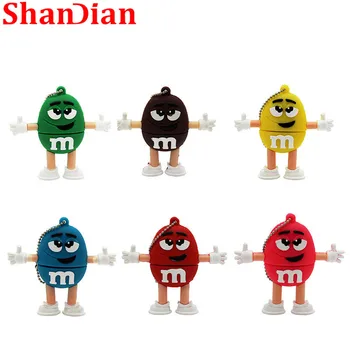 SHANDIAN Hot sale MM bean model pendrive usb flash drive 32G 64G cute cartoon Memory Stick USB disk Pendrives 16G fashion gift 
SHANDIAN Hot sale MM bean model pendrive usb flash drive 32G 64G cute cartoon Memory Stick USB disk Pendrives 16G fashion gift