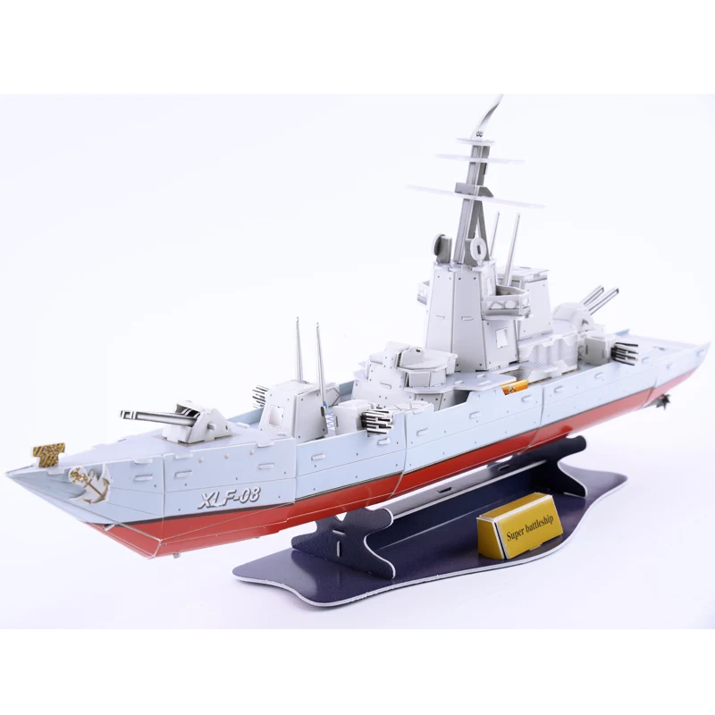 Educational toy 1pc creative XLF-08 Super Battleship ship 3D paper DIY jigsaw puzzle model kits children boy gift toy
Educational toy 1pc creative XLF-08 Super Battleship ship 3D paper DIY jigsaw puzzle model kits children boy gift toy