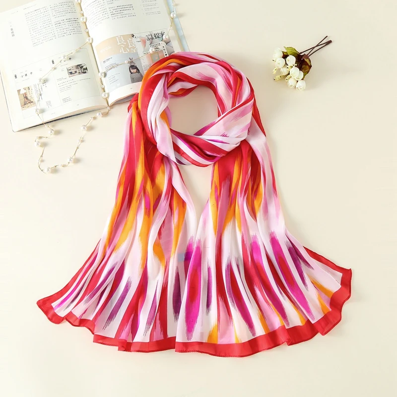 Women Luxury Brand 100% Natural Silk Scarf Fashion Colorful Rainbow Soft Pashmina Shawls Femme Muslim Hijab Foulard New Oversize
Women Luxury Brand 100% Natural Silk Scarf Fashion Colorful Rainbow Soft Pashmina Shawls Femme Muslim Hijab Foulard New Oversize