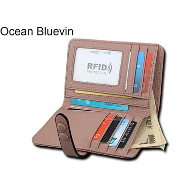 OCEAN BLUEVIN New Hot Explosive Lady Wallet Card Bag Anti-Theft Brush Anti-RFID Ms. card Leather Wallet
OCEAN BLUEVIN New Hot Explosive Lady Wallet Card Bag Anti-Theft Brush Anti-RFID Ms. card Leather Wallet