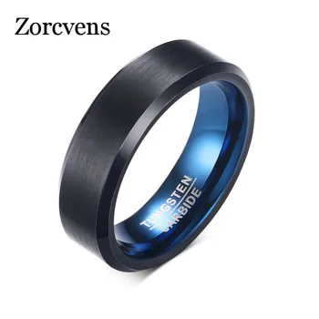 ZORCVENS 2020 Fashion Ring Tungsten Carbide Wedding Ring 6mm width Blue and Black Color Fashion Jewelry
ZORCVENS 2020 Fashion Ring Tungsten Carbide Wedding Ring 6mm width Blue and Black Color Fashion Jewelry