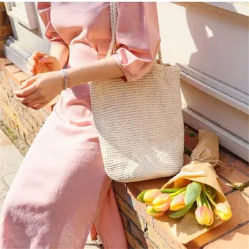 Woven Tote Bag Coin Purse Japan And South Korea Hansenne Style Cotton Rope Crochet Bag Fashionable Casual Bucket Bag New
Woven Tote Bag Coin Purse Japan And South Korea Hansenne Style Cotton Rope Crochet Bag Fashionable Casual Bucket Bag New