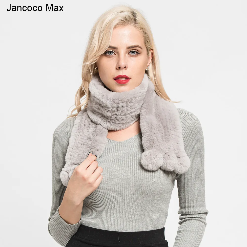 Jancoco Max 2019 Lady Real Rex Rabbit Thick Knitted Scarf High Quality Soft Shawls Spring Winter Keep Warm Best Gifts S7125 
Jancoco Max 2019 Lady Real Rex Rabbit Thick Knitted Scarf High Quality Soft Shawls Spring Winter Keep Warm Best Gifts S7125