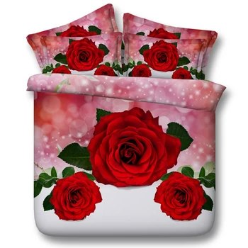 3D Red Rose Bedding set bed cover Queen size duvet covers sheets Roses department store bedspread California King full twin 4pcs
3D Red Rose Bedding set bed cover Queen size duvet covers sheets Roses department store bedspread California King full twin 4pcs
