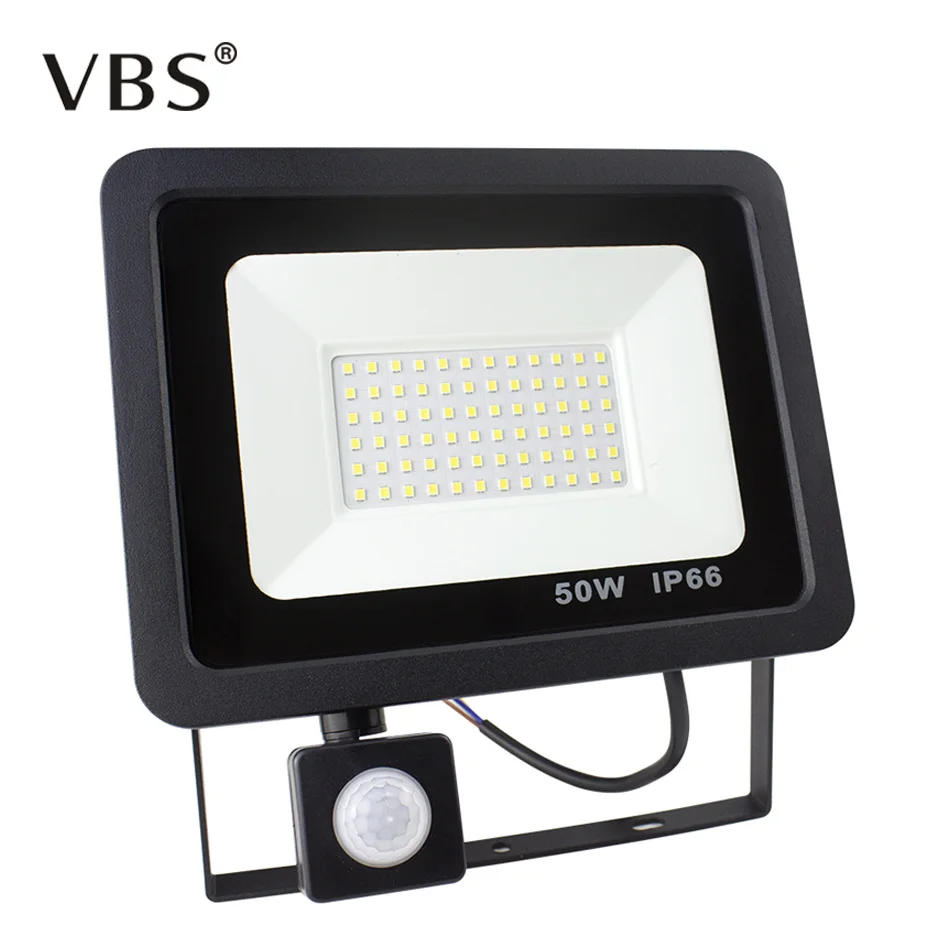 

Motion Sensor LED Flood Light IP66 Waterproof 10W 20W 30W 50W Reflector Floodlight Lamp Foco Led Exterior Outdoor Spot Light