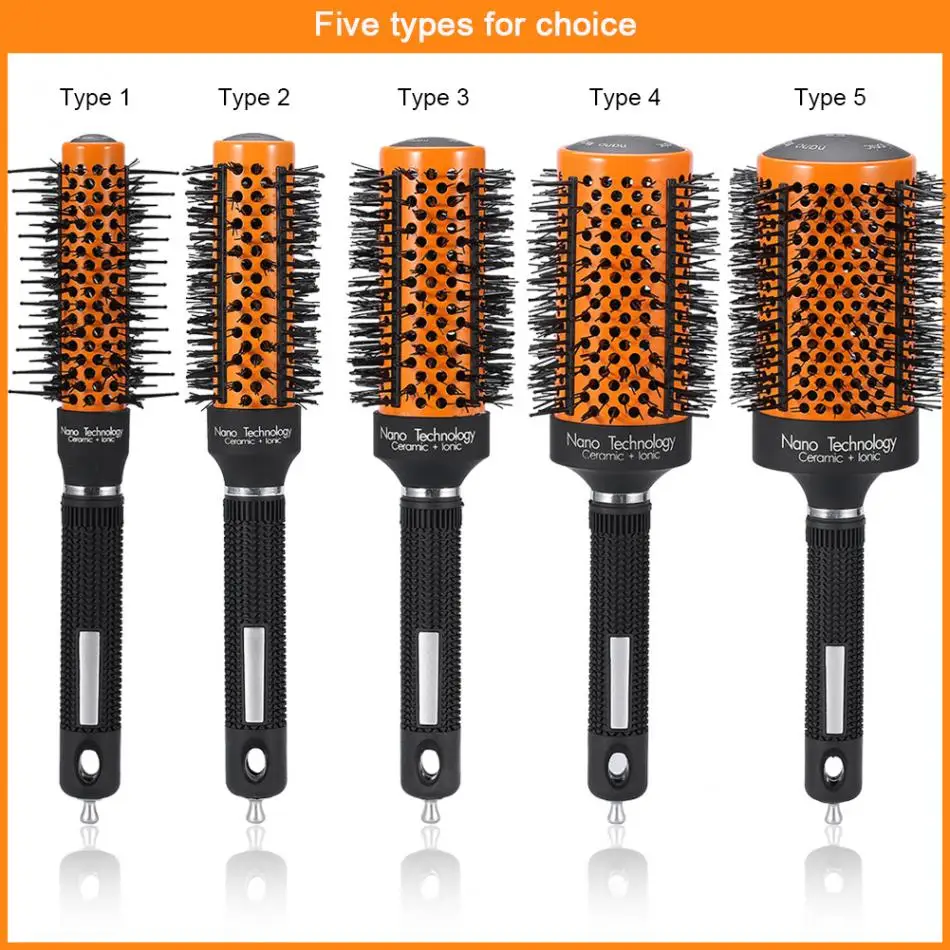 5Sizes Round Salon Professional Barrel Hairdressing Curler Comb Barber Hair Brush Hair Curling Detangling Massage Styling Tools
5Sizes Round Salon Professional Barrel Hairdressing Curler Comb Barber Hair Brush Hair Curling Detangling Massage Styling Tools