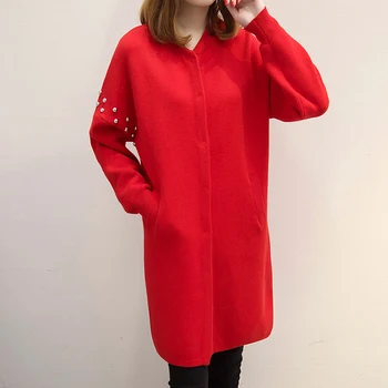 2018 Spring Autumn Sweater Coat Women Korean Loose Plus Size Solid Color Coat Long Wool Casual Sweaters Cardigan LJ0588
2018 Spring Autumn Sweater Coat Women Korean Loose Plus Size Solid Color Coat Long Wool Casual Sweaters Cardigan LJ0588