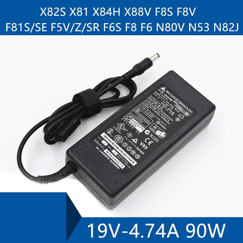 Адаптер переменного тока для ноутбука ASUS X82S X81 X84H X88V F8S F8V F81S/SE F5V/Z/SR F6S F8 F6 N80V N53 N82J |