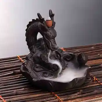 Incense burner Mythology Fish evolved into dragons ,Creative tea accessories ceramic sandalwood Decoration,Handmade Censer
Incense burner Mythology Fish evolved into dragons ,Creative tea accessories ceramic sandalwood Decoration,Handmade Censer