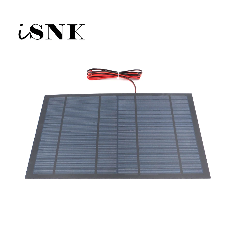 18V 556mA 10Watt 10W Solar Panel Standard PET polycrystalline Silicon charge for 12V Battery Charge Module Mini Solar Cell
18V 556mA 10Watt 10W Solar Panel Standard PET polycrystalline Silicon charge for 12V Battery Charge Module Mini Solar Cell