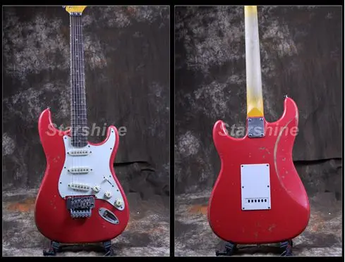 Starshine Light Relic Electric Guitar CC-RST2 Alder Body Nitrolacquer Stain Finish 100% Handmade Vintage Tuner White Pickguard
Starshine Light Relic Electric Guitar CC-RST2 Alder Body Nitrolacquer Stain Finish 100% Handmade Vintage Tuner White Pickguard