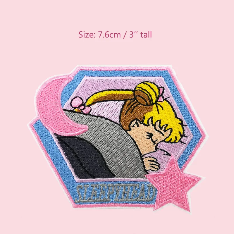 Sailor Moon Patch Sleepyhead Iron on Kids Sew Motif Toy Girl Japan anime Applique Embroidered
Sailor Moon Patch Sleepyhead Iron on Kids Sew Motif Toy Girl Japan anime Applique Embroidered