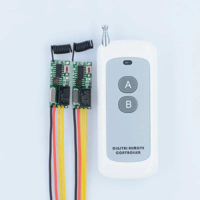 DC3-5V 12V RF Wireless Radio Remote Control Switch Remote Control Lighting A B Button Momentary Toggle Latched
DC3-5V 12V RF Wireless Radio Remote Control Switch Remote Control Lighting A B Button Momentary Toggle Latched