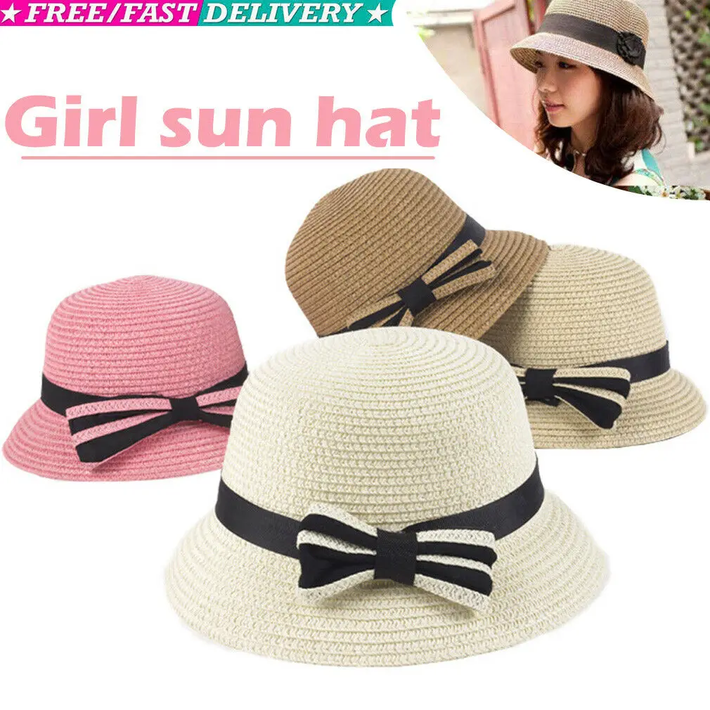 Toddlers Infants Baby Girls Kids Summer Hats Straw Sun Beach Hat for Cap 3-5Year White Brown Pink Beige
Toddlers Infants Baby Girls Kids Summer Hats Straw Sun Beach Hat for Cap 3-5Year White Brown Pink Beige