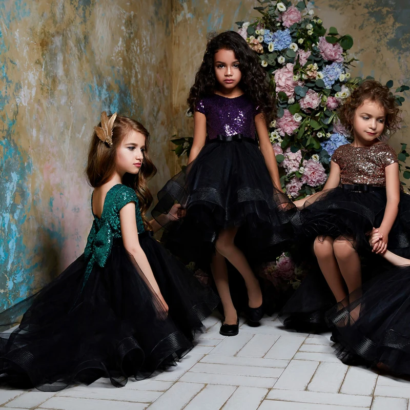 New Arrivals Flower Girls Wedding Dresses Short Sleeves High Low with Bow Sash Backless Holy First Communion Princess Dresses
New Arrivals Flower Girls Wedding Dresses Short Sleeves High Low with Bow Sash Backless Holy First Communion Princess Dresses
