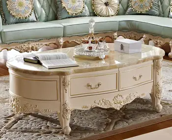 High-quality European Style Tea Table, Solid Wood Tea Table/Center Table With Marble
High-quality European Style Tea Table, Solid Wood Tea Table/Center Table With Marble