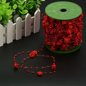 10M pearl beads chain rose flowers wedding party bouquet decorations DIY event ribbon festival ornaments rustic room table craft
10M pearl beads chain rose flowers wedding party bouquet decorations DIY event ribbon festival ornaments rustic room table craft