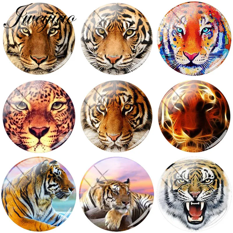 JWEIJIAO Tiger Pattern DIY Glass Cabochon Round Dome Jewelry Findings For Earrings Bracelet Necklace Accessories
JWEIJIAO Tiger Pattern DIY Glass Cabochon Round Dome Jewelry Findings For Earrings Bracelet Necklace Accessories