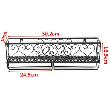 1pc Wall Iron Wine Rack 50.2x10x16.5cm Wall Mounted Bottle Champagne Glass Holder Home Bar Accessores
1pc Wall Iron Wine Rack 50.2x10x16.5cm Wall Mounted Bottle Champagne Glass Holder Home Bar Accessores