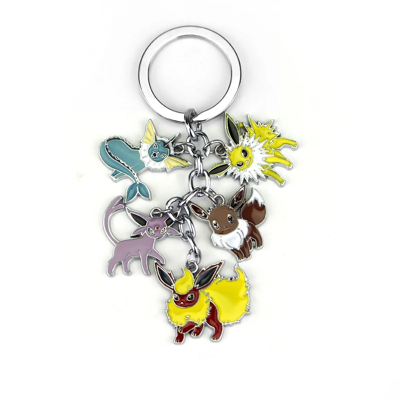 New game Unique Japan Animal keychain Pokemon Keychain keyrings Eevee Pocket Monsters Cartoon Metal 5 Figures Cosplay Gift
New game Unique Japan Animal keychain Pokemon Keychain keyrings Eevee Pocket Monsters Cartoon Metal 5 Figures Cosplay Gift