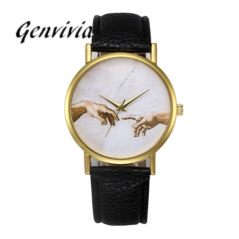 Fashion Womens Retro Hands Partten Design Leather Band Analog Alloy Quartz Wrist Watch Business montre femme Women Clock
Fashion Womens Retro Hands Partten Design Leather Band Analog Alloy Quartz Wrist Watch Business montre femme Women Clock