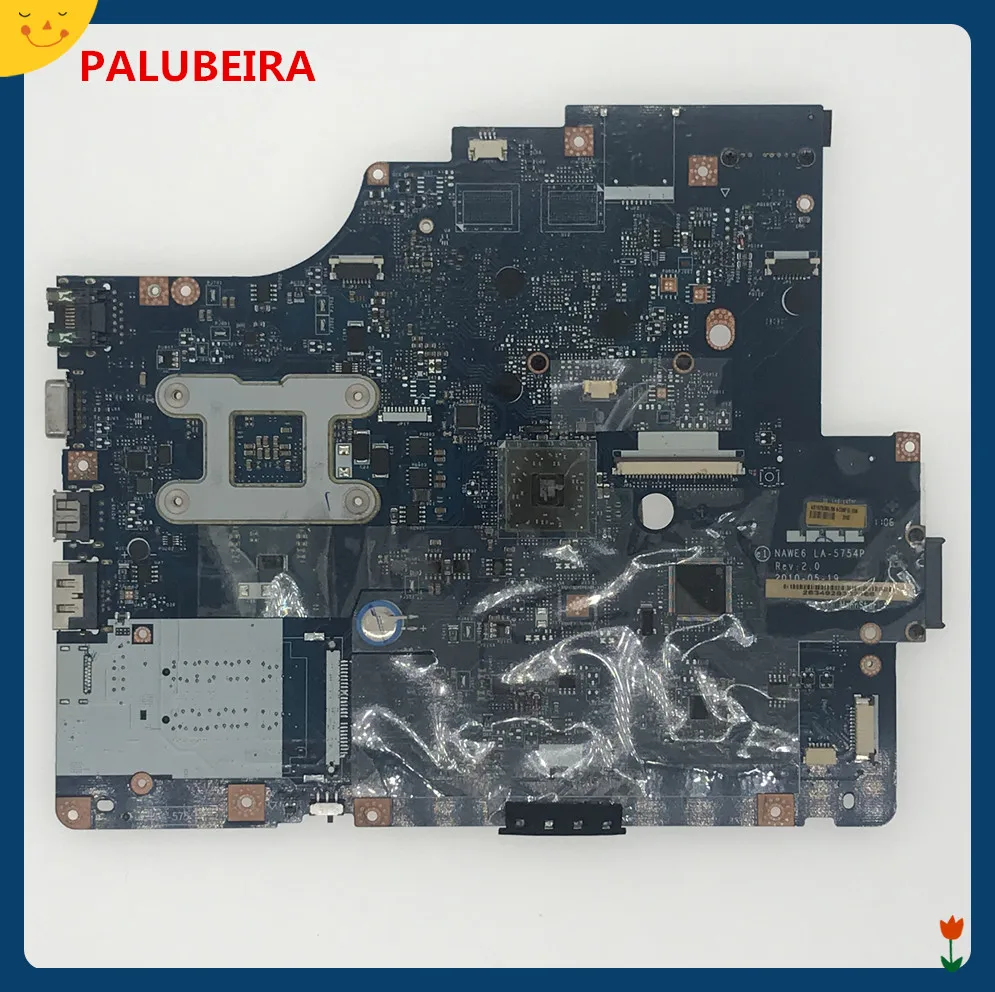 PALUBEIRA для Lenovo G565 NAWE6 Материнская плата ноутбука DDR3 la-5754p 100% тесты ok | Компьютеры и