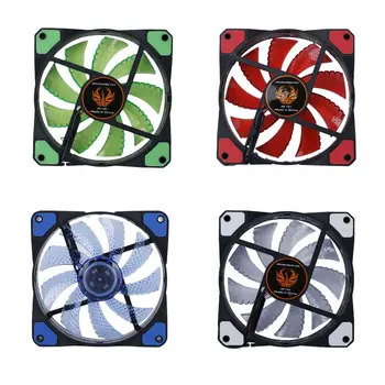 New 120mm LED Ultra Silent Computer PC Case Fan 15 LEDs 12V With Rubber Quiet Molex Connector Easy Installed Fan Drop Shipping
New 120mm LED Ultra Silent Computer PC Case Fan 15 LEDs 12V With Rubber Quiet Molex Connector Easy Installed Fan Drop Shipping