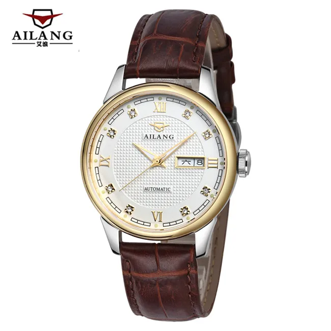 AILANG Automatic Mechanical Men's Watches Luminous Waterproof Thin Section Calendar Week Display Leather Casual Business Watch
AILANG Automatic Mechanical Men's Watches Luminous Waterproof Thin Section Calendar Week Display Leather Casual Business Watch