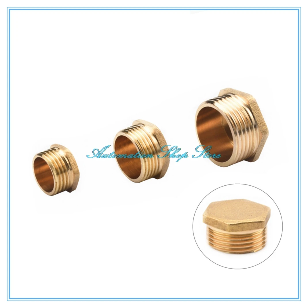 1/8" 1/4" 3/8" 1/2" 3/4" Male Thread Brass Pipe Hex Head Brass End Cap Plug Fitting Coupler Connector Adapter Copper
1/8" 1/4" 3/8" 1/2" 3/4" Male Thread Brass Pipe Hex Head Brass End Cap Plug Fitting Coupler Connector Adapter Copper