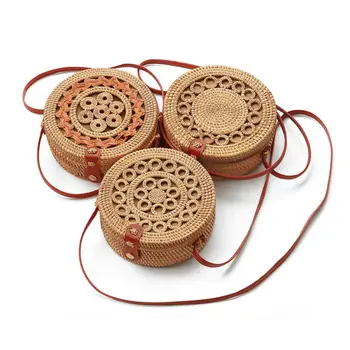 2019 new straw bag rattan hand-woven beach bag women's shoulder bag bohemian round handbag HOT
2019 new straw bag rattan hand-woven beach bag women's shoulder bag bohemian round handbag HOT