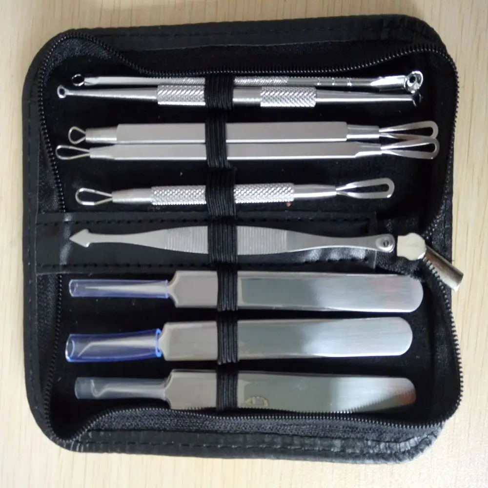 9 Pieces/Set New Healthy Makeup Blackhead Acne Blemish Comedone Pimple Spot Extractor Remover Beauty Make up Tools Kit
9 Pieces/Set New Healthy Makeup Blackhead Acne Blemish Comedone Pimple Spot Extractor Remover Beauty Make up Tools Kit