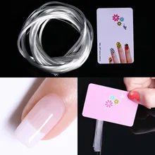 1 m/1.5 m/2 m Prego Extensão Extensão Do Edifício Branco Pontas Das Unhas de Acrílico e Fibra de vidro de Fibra Rápida Com raspador de Ferramentas Da Arte do Prego(China)