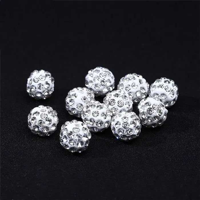50pcs 4/6/8/10/12/16/20/30mm Beads Pave Crystal Bead Disco Ball For DIY Bracelet Earrings Jewelry Findings
50pcs 4/6/8/10/12/16/20/30mm Beads Pave Crystal Bead Disco Ball For DIY Bracelet Earrings Jewelry Findings