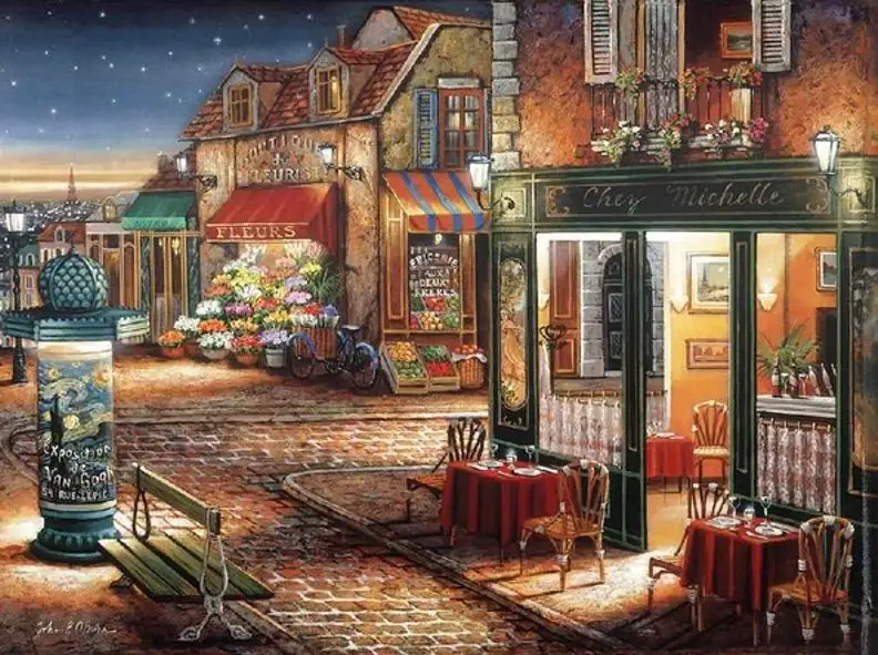 14/16/8/27/28 Needlework,Romantic town flower coffee shop 14CT Unprinted Embroidery,DIY DMC Cross stitch kit,Art Pattern
14/16/8/27/28 Needlework,Romantic town flower coffee shop 14CT Unprinted Embroidery,DIY DMC Cross stitch kit,Art Pattern