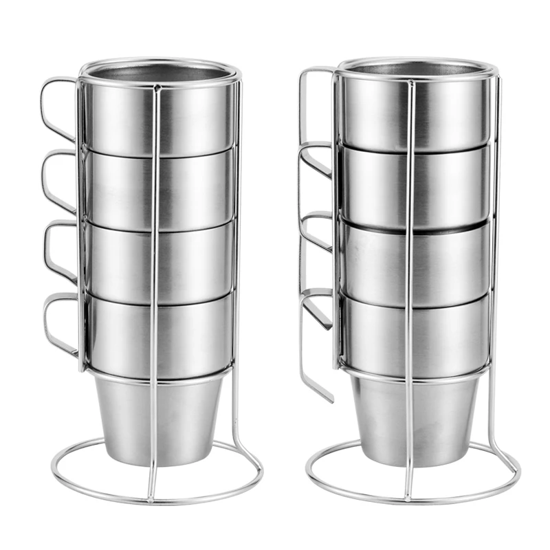 Double layer stainless steel Coffee mug coffee Cups with holder and Spoon Accommodate family suit cup,Restaurant tea cup
Double layer stainless steel Coffee mug coffee Cups with holder and Spoon Accommodate family suit cup,Restaurant tea cup