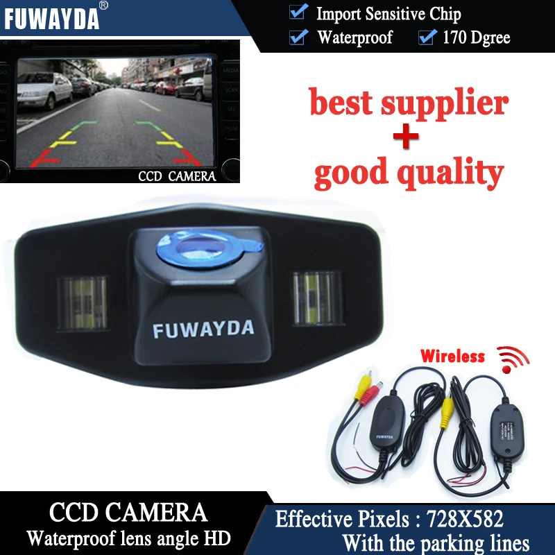 FUWAYDA Wireless CCD Sensor Car RearView Reverse With Guide Line Parking CAMERA for Honda Accord Pilot Civic Odyssey / Acura TSX
FUWAYDA Wireless CCD Sensor Car RearView Reverse With Guide Line Parking CAMERA for Honda Accord Pilot Civic Odyssey / Acura TSX